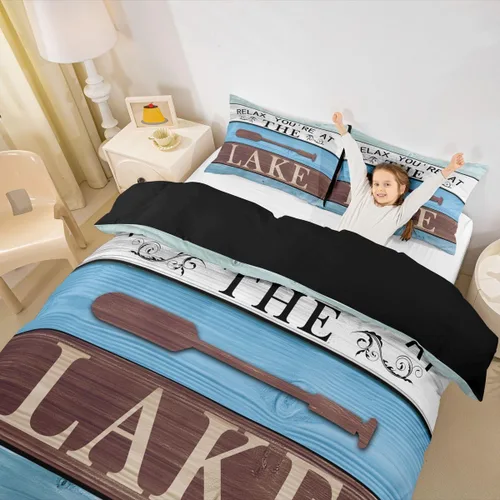 Vista 21 de Erosebridal Juego de ropa de cama con diseño de Feliz Navidad, adorable funda de edredón de muñeco de nieve tamaño individual para niños y niñas