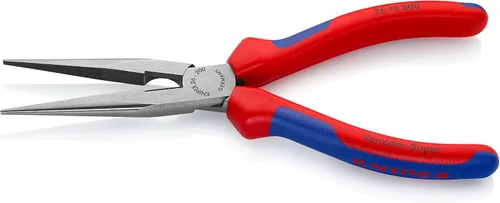 Vista 6 de KNIPEX Tools - Tijeras de electricista (9505155SBA) y alicates de punta larga con cortador, paquete multicomponente (2612200)