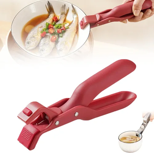 Vista 12 de Clip multiusos antiquemaduras para cocina, clip de silicona antideslizante con aislamiento térmico antiquemaduras, clip multifunción antiquemaduras