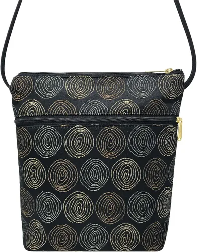 Vista 2 de Danny K. Bolso cruzado para mujer, con cordón ajustable, hecho a mano en Estados Unidos