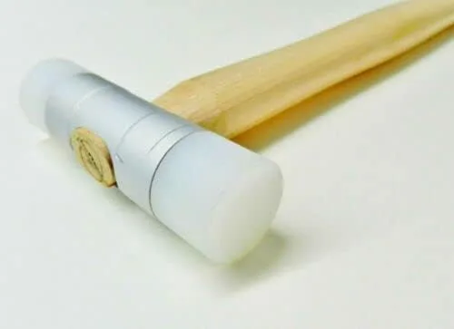 Vista 9 de Martillo de nylon doble cara cabeza plástico 1 "mazo ceniza mango joyería fabricación martillo por JTS
