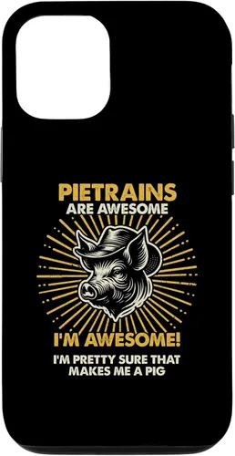 Vista 4 de iPhone 12 mini Pig Dad Mom Awesome - Caso de criador de granjeros Pietrains