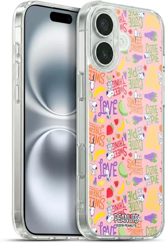 Vista 130 de Head Case Designs Funda de gel suave con licencia oficial de Peanuts Charlie y Snoopy Naturally Sweet compatible con Apple iPhone 7 Plus/iPhone 8
