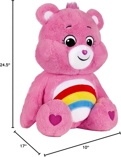 Vista 8 de Care Bears - Peluche gigante de 23.6 in, bonito juguete de peluche coleccionable, oso de peluche gigante, juguetes suaves para niñas y niños