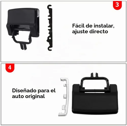 Vista 7 de Moonlinks para Mercedes Front Center/Izquierda/Derecha Clips de Salida de Aire