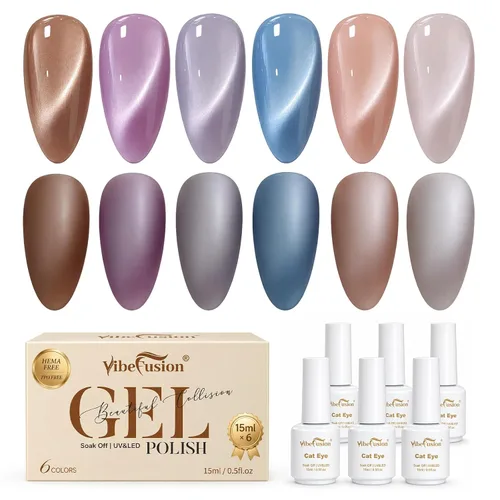Vista 15 de VibeFusion Kit de base y capa superior de gel 2x15ml sin HEMA sin TPO Kit de gel base y capa superior: base de adhesión fuerte, parte superior