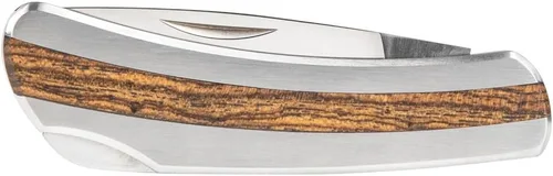 Vista 4 de Klein Tools 44034 Navaja de bolsillo con mango de inserción de palisandro, hoja de acero inoxidable de 2-5/8 pulgadas