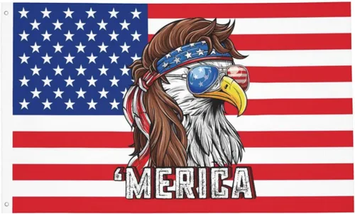 Vista 8 de Bandera de Estados Unidos de 250 años – 3 x 5 pies, banderas de 250 aniversario de Estados Unidos 1776-2026 – Bandera de Estados Unidos con ojales