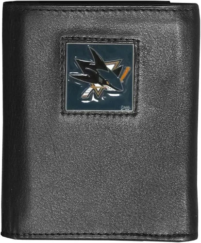 Vista 10 de Siskiyou Sports NHL Executive Cartera de cuero genuino de tres pliegues