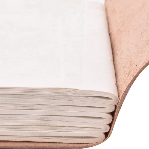 Vista 4 de Diario de cuero hecho a mano con árbol de la vida para hombres y mujeres, diario de siete chakras, para uso diario, libro de sombras