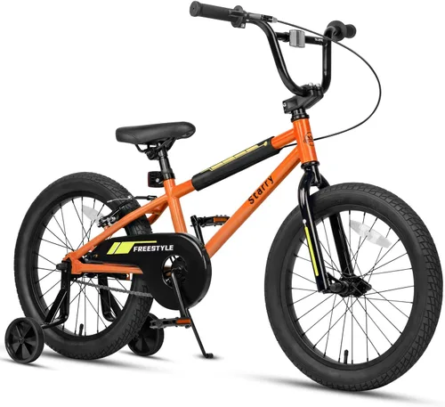 Vista 17 de cubsala Bicicleta para niños de 12, 14, 16, 18 pulgadas, estilo BMX, con ruedas de entrenamiento, freno para niños de 2 a 10 años, varios