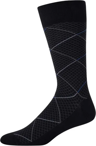 Vista 6 de Cole Haan Men's Dress Socks - Patterned Crew Socks (3 Pack)