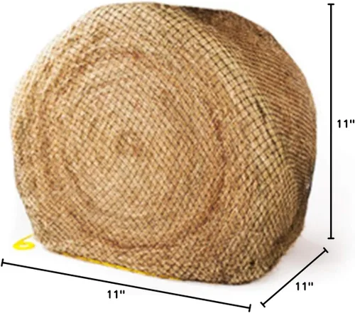 Vista 8 de Texas Haynet - Red de heno de pacas redondas de alimentación lenta - Alimentador de pacas redondas duradero para caballos - Red de nailon resistente