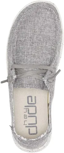 Vista 2 de Hey Dude Wendy Chambray - Zapatos para mujer, mocasines con cordones para mujer, cómodos y ligeros