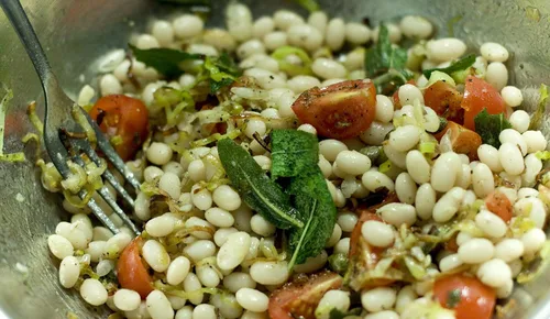 Vista 4 de Primal Harvest Frijoles marinos orgánicos crudos sin OMG veganos a granel - 1 libra