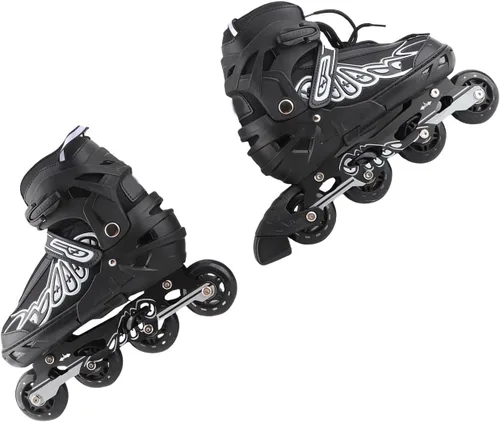 Vista 8 de Adjustable Inline Skates Indoor Outdoor Fitness Skates Kids Boys Girls Ladies Blue Black S M L