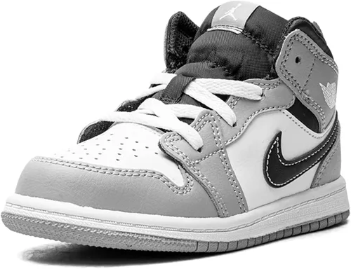 Vista 3 de Toddler's Jordan 1 Mid Lt Smoke GreyWhite-Anthracite (640735 078)