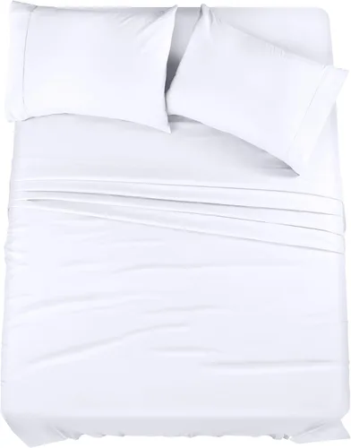 Vista 14 de Utopia Bedding Juego de sábanas de tamaño King, paquete a granel de 8 sábanas, microfibra suave cepillada, bolsillos profundos, resistente al
