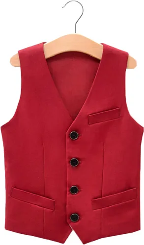 Vista 9 de Chaleco de traje formal de 4 botones para niño