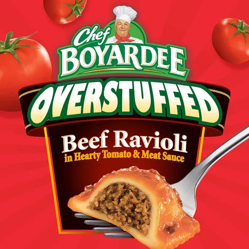 Vista 4 de Chef Boyardee Ravioles de carne rellenos, lata de 15 onzas