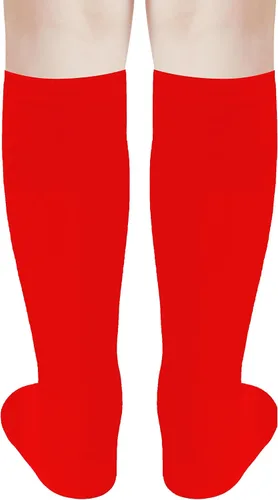 Vista 2 de UTTPLL Calcetines de algodón para niños pequeños, calcetines de béisbol hasta la rodilla, calcetines deportivos de fútbol para niños, calcetines