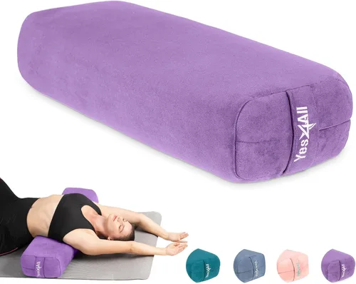 Vista 8 de Yes4All Triple-Layer Sponge Yoga Bolster Pillow for Restorative Yoga & Meditation - Versatile Yoga Support Pillow, Balance & Poses Modification