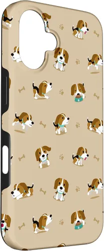 Vista 3 de Funda gráfica para iPhone 16 Dog Beagle Lover Cute Pet Women Girl Beagle