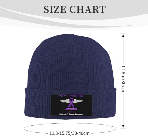 Vista 3 de Beanie Hat Unisex Stretchy Hat Soft Warmth Knit Hat Cap for Men & Women
