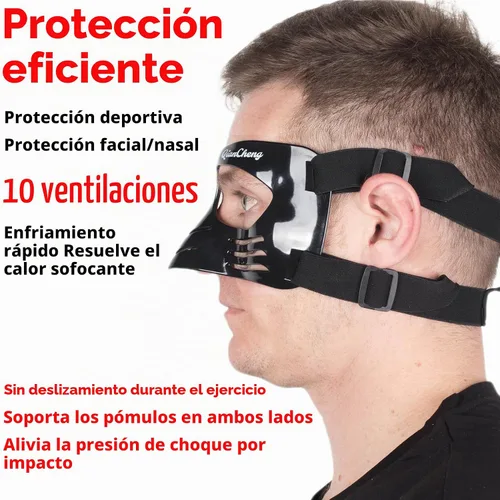Vista 2 de QianCheng Protector de nariz con acolchado de silicona LX Negro