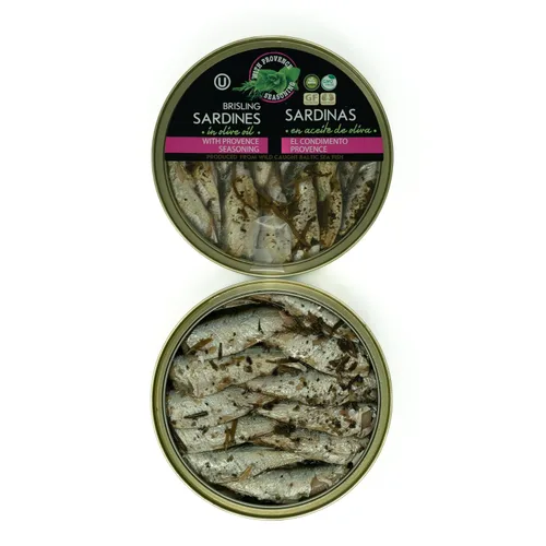 Vista 7 de Grilled Catch Wild Caught Brisling Sardinas en aceite de oliva con condimento de Provenza, latas de 5.6 onzas (paquete de 3)