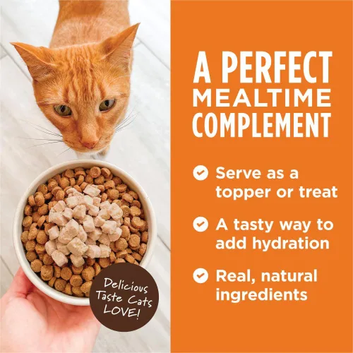 Vista 5 de Instinct Healthy Cravings, Receta sin granos con pollo real, comida húmeda natural para gatos, suplemento por Nature's Variety, 3 onzas