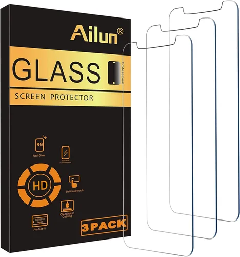 Vista 12 de Ailun - Protector de pantalla Apple iPhone 11 Pro/iPhone Xs/iPhone X, pantalla de 5.8 pulgadas, vidrio templado 2.5D, para la mayoría de las fundas
