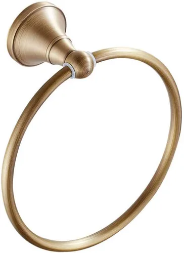 Vista 11 de Leyden Toallero redondo retro antiguo, soporte para toallas de baño, montado en la pared, toallero de mano para baño, ferretería de baño, base
