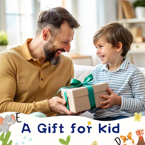 Vista 6 de Juego de 4 delantales y sombrero de chef para niños, regalo para niñas y niños, con palabras del alfabeto de animales, delantales ajustables