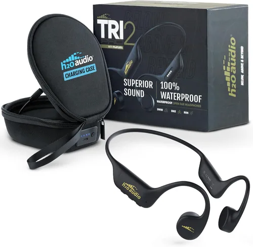 Vista 9 de H2O Audio TRI 2 PRO Auriculares multideportivos impermeables con conducción ósea abierta, Bluetooth 5.3 para correr y ciclismo, modo MP3