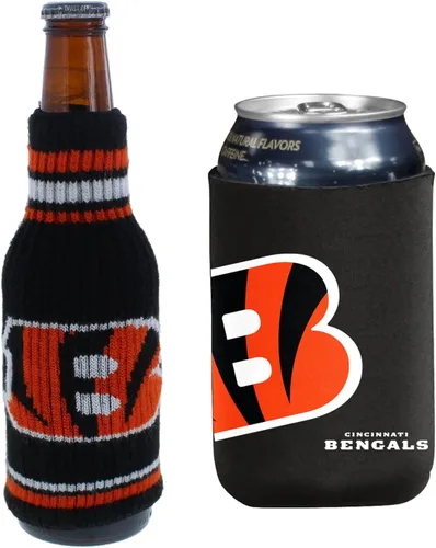 Vista 59 de Soporte aislante para latas y botellas de fútbol americano enfriador de bebidas Huggie (Nueva Orleans (Saints) - Negro) Nueva Orleans (Santos)