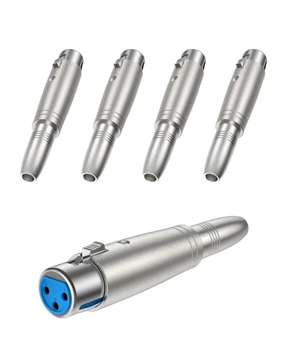 Vista 11 de XLR 3 Pin hembra a 1/4" 0.250 in hembra adaptador de enchufe 1/4 pulgadas TRS a XLR Para micrófono, mezclador, altavoz, amplificador, estudio