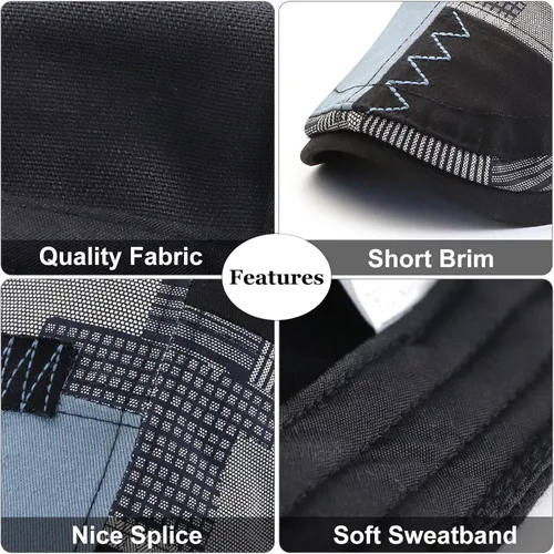 Vista 2 de Aivtalk Gorra de boina de periódicos ajustable para hombre, gorra de hiedra plana