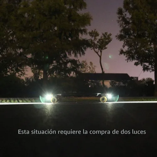 Vista 2 de IWONDER V2.0 - Luces de monopatín impermeables con brillo recargable por USB, accesorios de luz de seguridad, luces LED para monopatín eléctrico