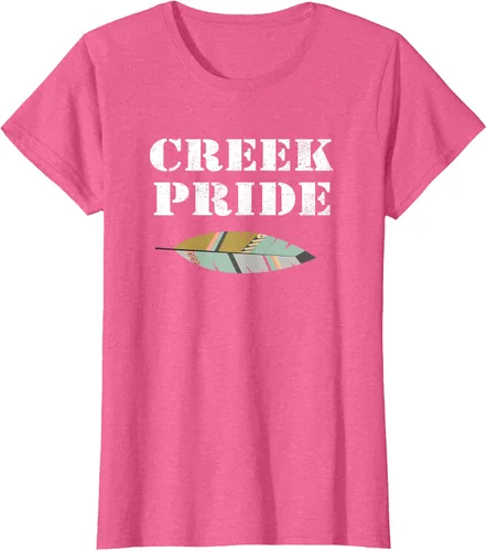Vista 59 de Creek Native American Pride - Camiseta, Negro, S