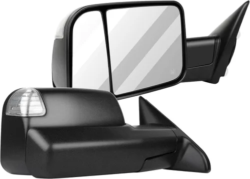 Vista 14 de Espejos de remolque para 1994-1997 para Dodge para Ram 1500 para Ram 2500 para Ram 3500 Modelos, espejos de remolque con espejos laterales