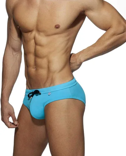 Vista 2 de UXH Traje de baño para hombre Briefs acolchado traje de baño masculino sexy tabla de natación playa surf natación natación