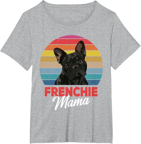 Vista 71 de Frenchie Mama - Camiseta divertida de regalo para niñas y perros Bulldog Francés, Negro, S