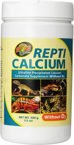 Vista 4 de Zoo Med Calcio para Reptiles con Vitamina D3, 8 onzas