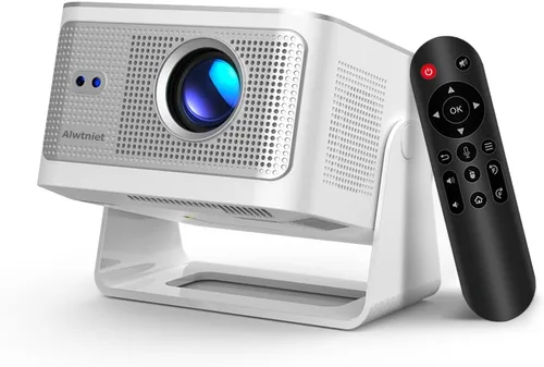 Vista 9 de Alwtniet Proyector HY350GT con Google TV, WiFi 6, Bluetooth 5.4, TV Stick 4K Support Portable Mini Projector, Auto Focus & Obstacle Avoidance, 650