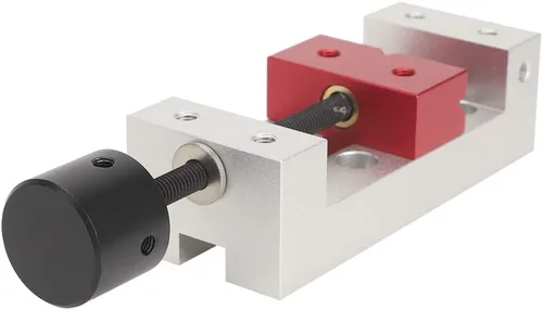 Vista 8 de Mini abrazadera plana, 1.969 in/2.0 pulgadas de aluminio, mini prensa de taladro de mesa portátil, tornillo de banco de mesa, herramienta