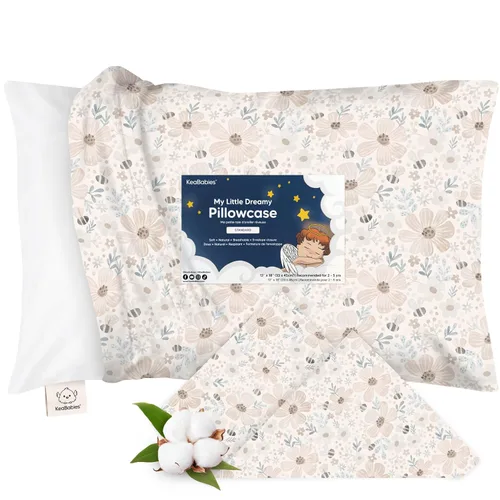 Vista 40 de KeaBabies Funda de almohada para niños pequeños de 13 x 18 pulgadas, funda de almohada de algodón orgánico para niños, niñas, funda de algodón suave