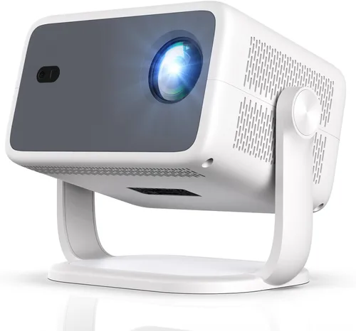 Vista 9 de 【Compatible con Netflix y Native 1080P】Mini proyector con WiFi y Bluetooth, proyector portátil 350ANSI, enfoque automático y Keystone, proyector