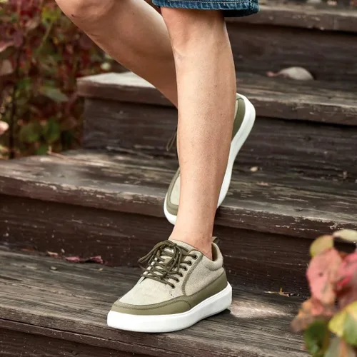 Vista 3 de OrthoComfoot Zapatillas ortopédicas de moda para hombre para fascitis plantar zapatos de caminar acolchados de apoyo casual para la diabetes