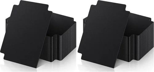Vista 8 de 60 piezas de separadores para tarjetas de juego negros, separadores de cartas para juegos de mesa TCG, organizador de almacenamiento para reunión